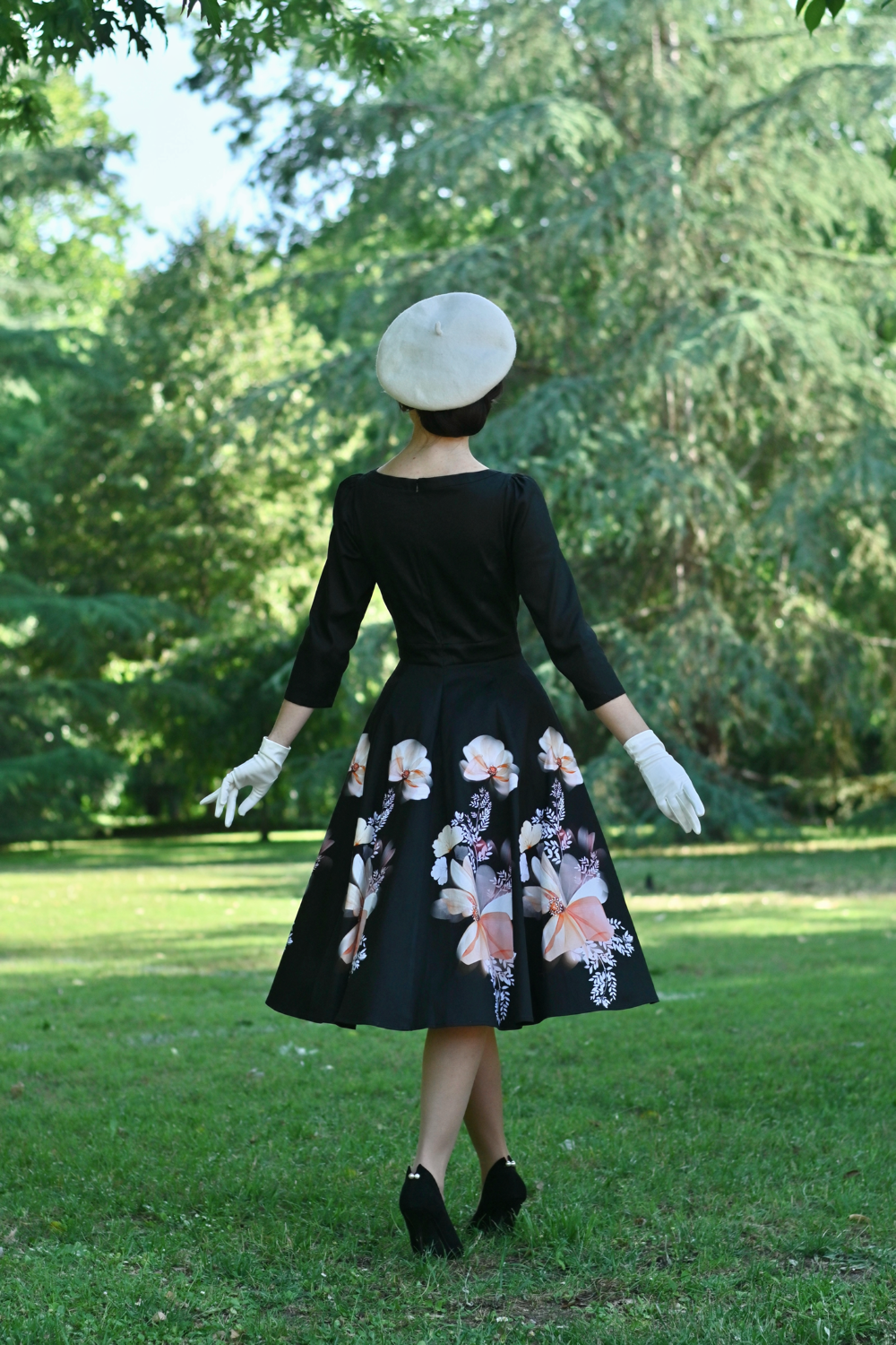 Mila Floral Swing Dress in Extended Sizing